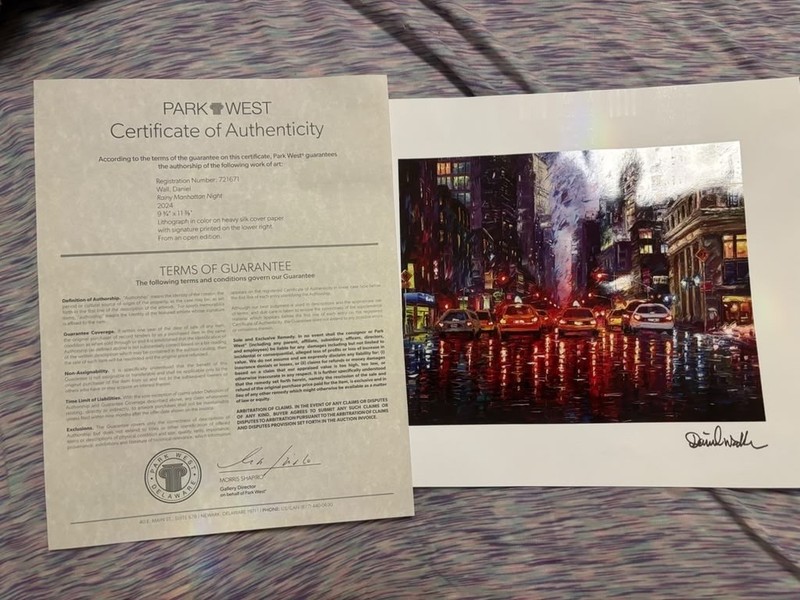 Daniel Wall Lithograph
