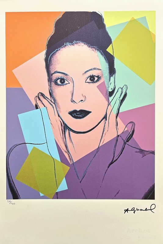 ANDY WARHOL – Karen Kain – signed, numbered edition 57/100, 38 x 56 cm