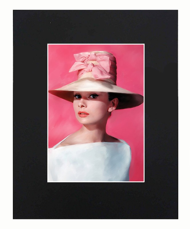 Audrey Hepburn Portrait 8×10 matted Art Print Printed Poster Decor picture Gift