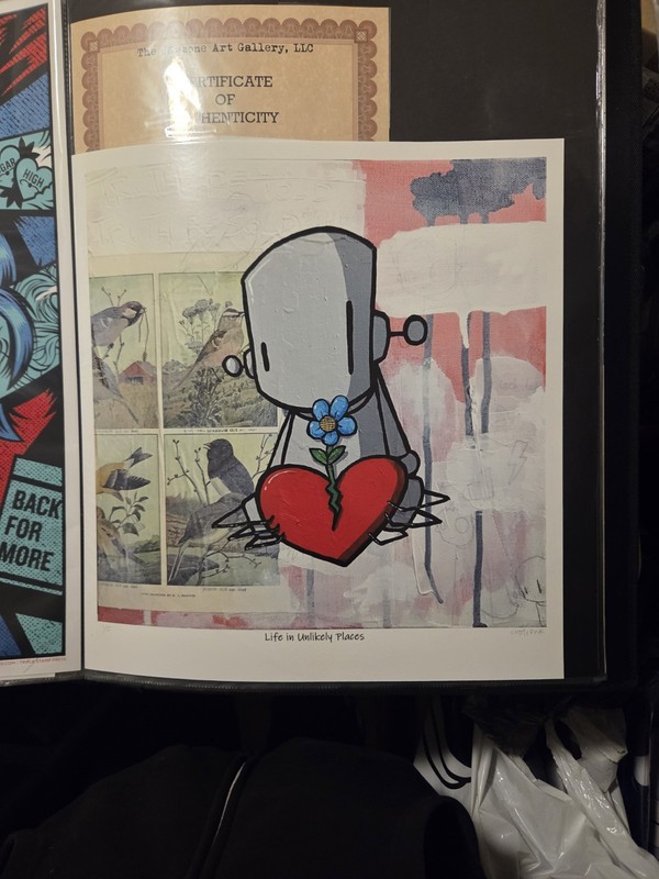 ChrisRWK ‘Life In Unlikely Places’ Print With COA #1 of 5 RWK Robots Will Kill