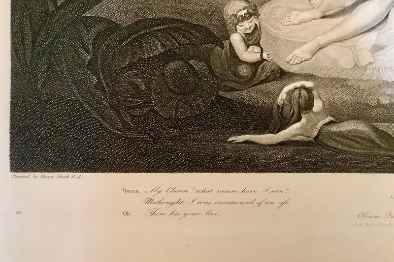 SHAKESPEARE, BOYDELL ENGRAVING #2, 1852. MIDSUMMER-NIGHTS DREAM 1st. American ed gallery