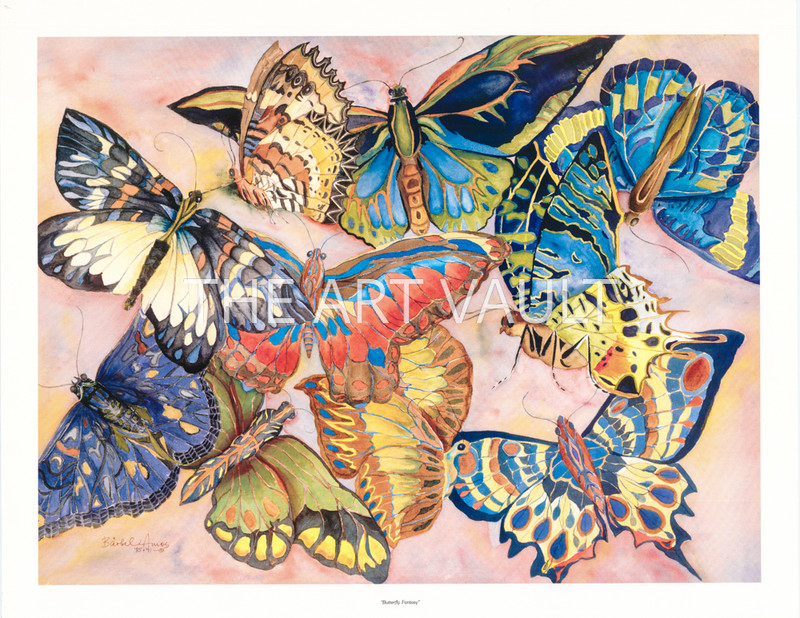 Butterfly Collage Barbel Amos 32×25 in