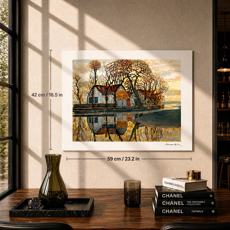 Piet Mondrian Duivendrecht Lithograph on Arches 300gsm 16.5x23in (42x59 cm) gallery