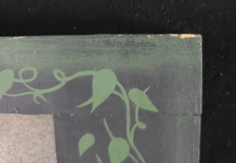 Hand Painted Print Skating Snow Family With Painted Frame 24x8x.5" EUC *READ* gallery