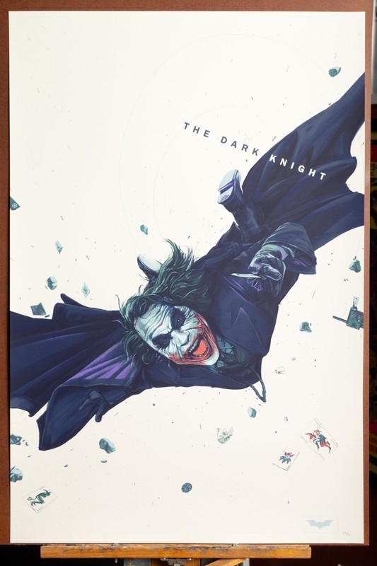 The Dark Knight by Oliver Barrett #109/125 Variant edition Mondo poster print