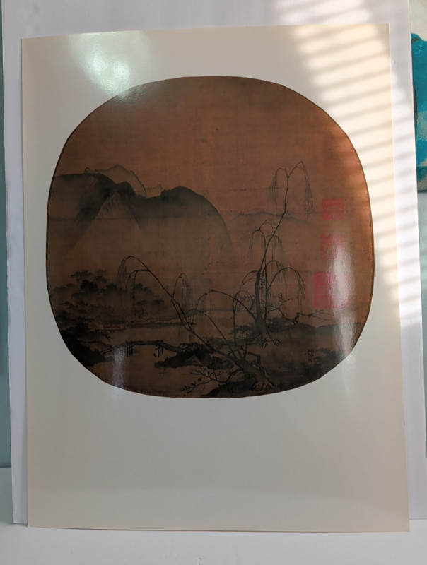 Bare Willows and Distant Mountains Ma Yuan Vintage Laminated Lithograph Art gallery