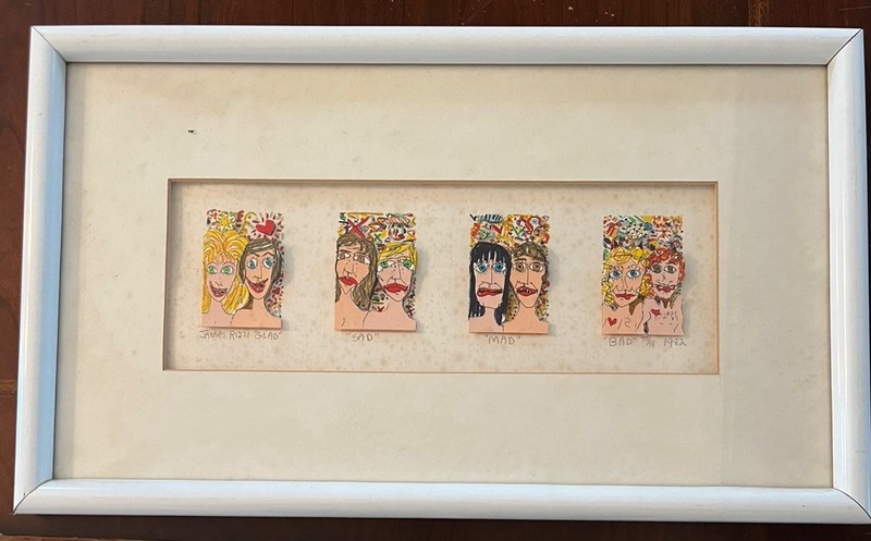 James Rizzi American Pop 3D Serigraph Signed Listed 1982
