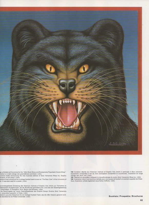 Magazine Print 1985 University Cincinnati Bearcats Football-Artist Braldt Bralds