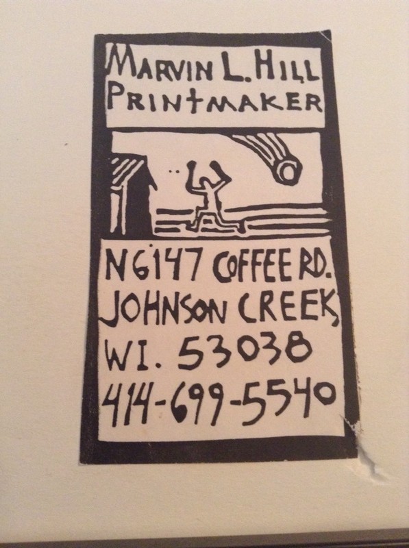 16" BY 12" FRAMED MARVIN HILL 4-BLOCK PRINT BLACK/WHITE SIGNED "ELEMENTS" 13/40 gallery