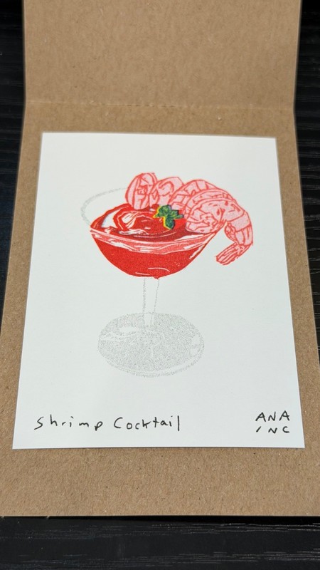 Shrimp Cocktail Ana Inc Inciardi Grand Central Market Los Angeles Mini Print