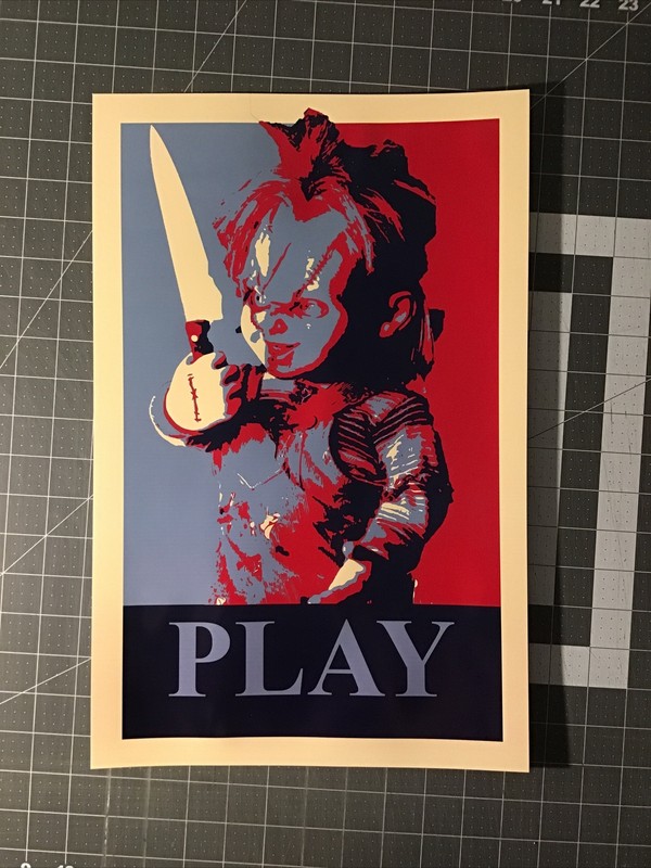 Chucky Childs Play Hope Parody Poster 11×17 Halloween Horror Movie Wall Art