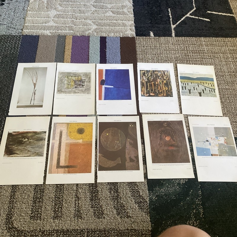 Assorted 1970s-1980s Spanish Art Prints Of Modern Art Pieces