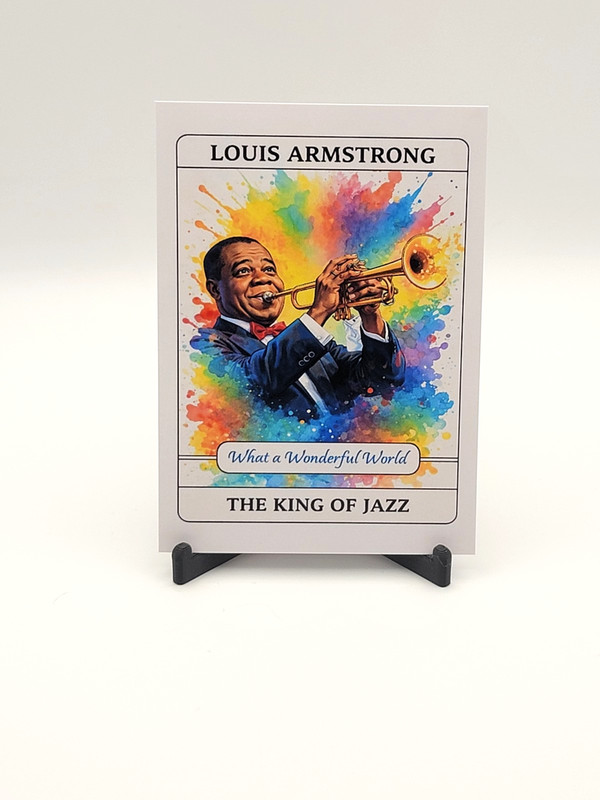 ACEO Art – Louis Armstrong Jazz Legend Tribute Print