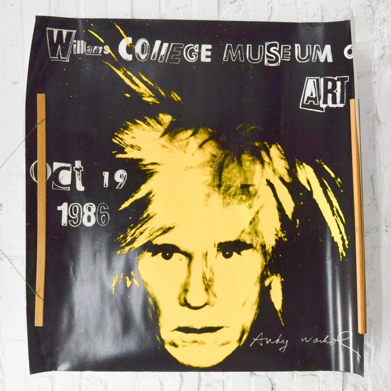 Andy Warhol Williams College 1986 Original Silkscreen Poster 500 ex.