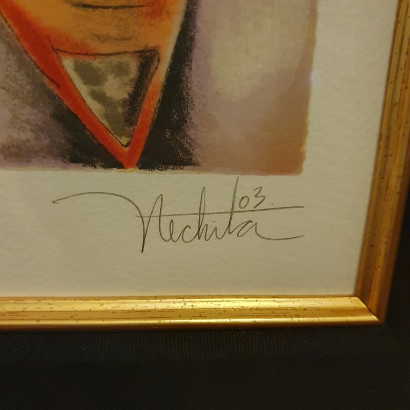 A. NECHITA-CONFRONTING YOUR FANTASIES- 158/195 SIGNED '03 LITOGRAPH Orig $2,000 gallery