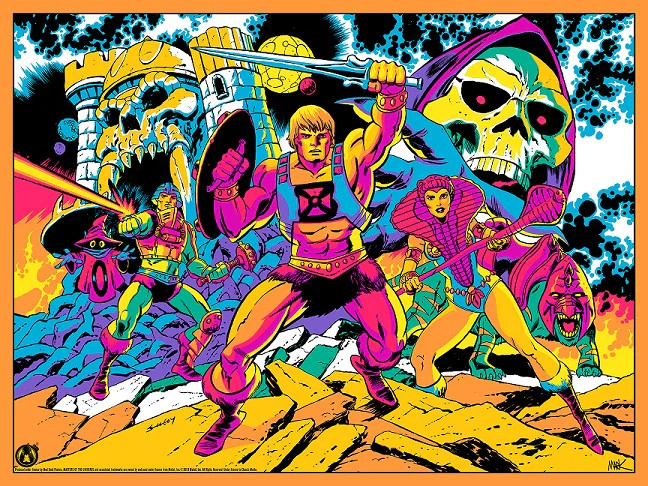 He-Man Masters Of Universe Rainbow Foil by Tim Seeley Ltd Edition x/45 Poster
