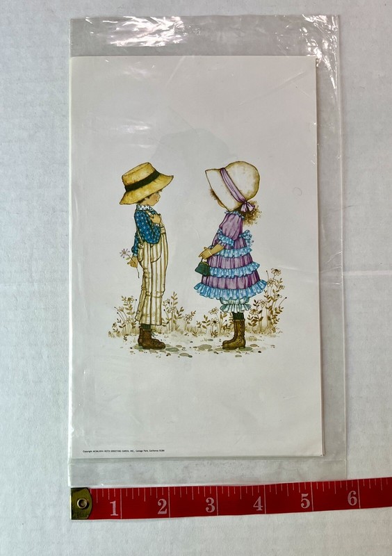 1974 Petticoats And Pantaloons Paper Art 6 Prints 8-1/2 x 5-1/4” #6280 Vintage gallery
