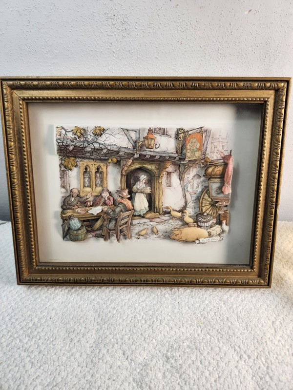 Anton Peck 3D Picture in Shadow Box Frame 5×7 Art in 8×10 Frame