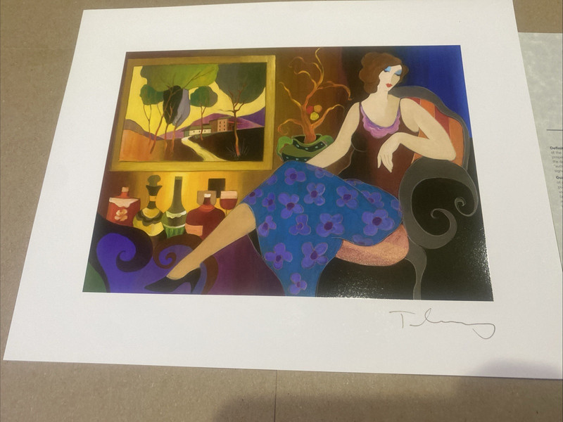 Itzchak Tarkay Simple Elegance #15 Lithograph Print Park West w/COA New