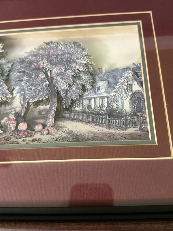 Handcut Paper Tole Victorian 3D Shadow Box Deep Frame Set Of 3 Glass Gallery gallery