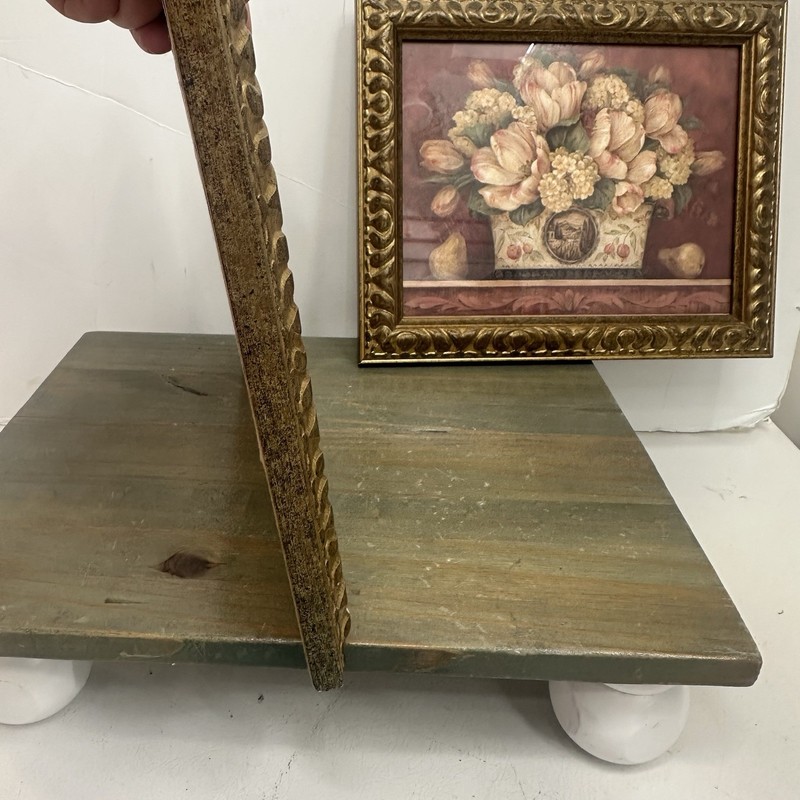 Set 2 Vintage Framed Floral Still Life Prints Gold Ornate Frame Wall Art Gallery gallery