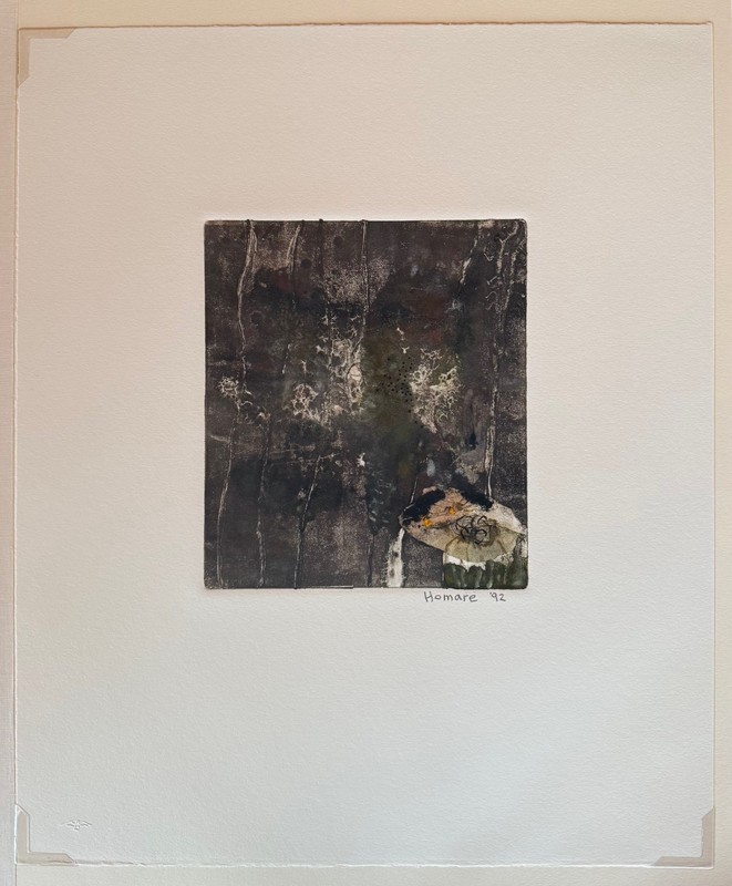 Original Homare Ikeda Monoprint (One of a Kind, 1 of 4 prints), 1992, Untitled