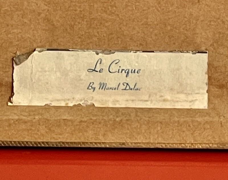 Fine Art Circus Litho Midcentury MCM MARCEL DULAC “Le Cirque” Vintage Clowns gallery