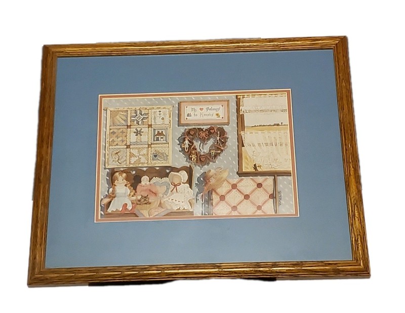 Wizard Of OZ I love heart KANSAS framed Matted Print Dorothy Toto ARTIST Vormehr
