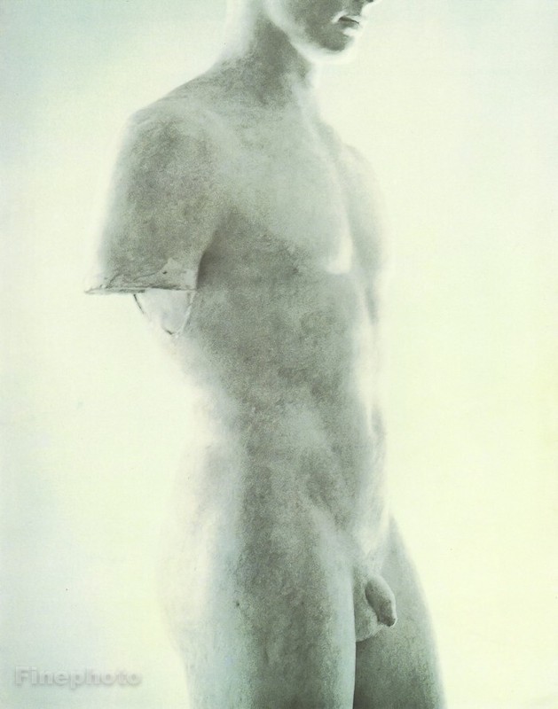 1986 Vintage BRUCE WEBER Male Nude Man Body Statue Sculpture Photo Gravure Art
