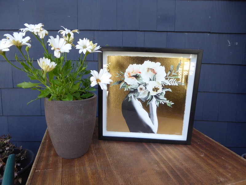 Marmont Hill Shadowbox Gold Foil Art Framed With Glass