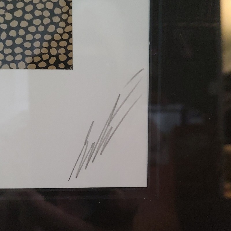 Erté Adoration Serigraph Print Signed Numbered 156/300 Matted Framed 1980 gallery