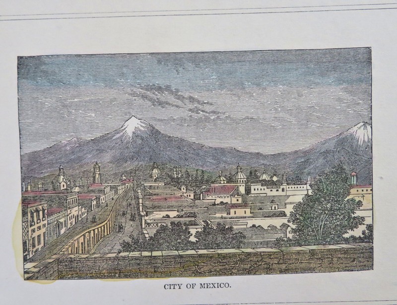 Mexico Scenes Mexico City Vera Cruz Jalapa c. 1830’s lot x 4 hand colored prints