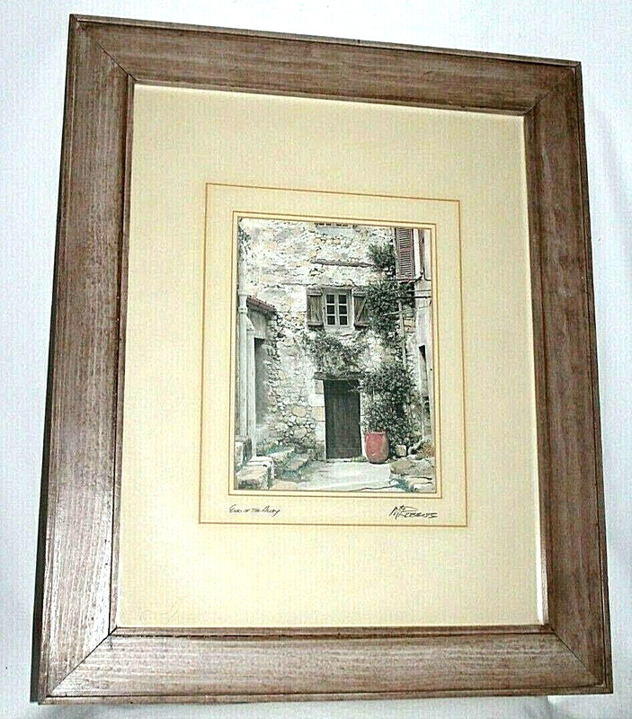 END OF THE ALLEY, MARTIN ROBERTS, ARTIST, SIGNED, WOOD FRAME 16" X 20", MATTE gallery