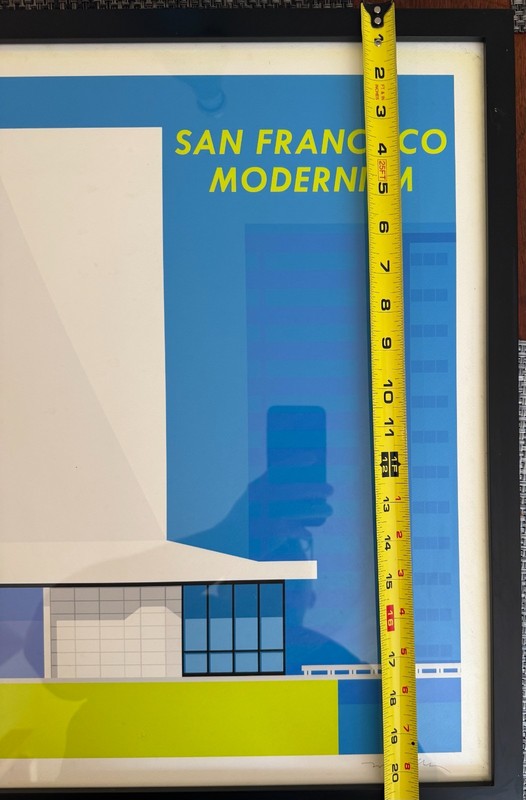San Francisco Modernism Print, Framed - Artist Signed & Numbered gallery