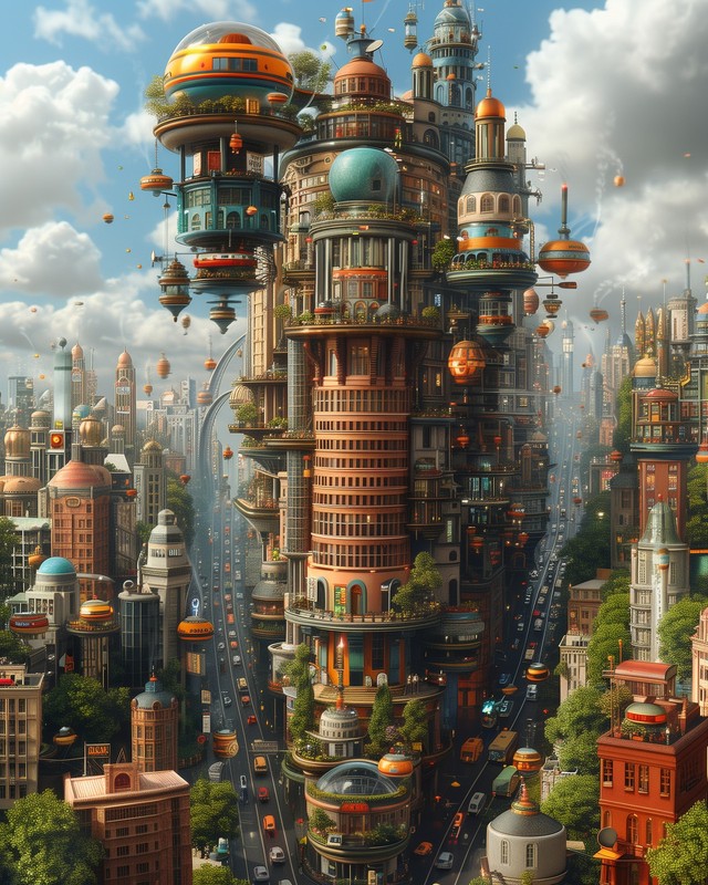 8×10 Art Print Buildings City – 31396592