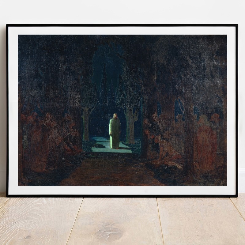Art print Christ at the Garden of Gethsemane Kuindzhi fine Art poster wall Art