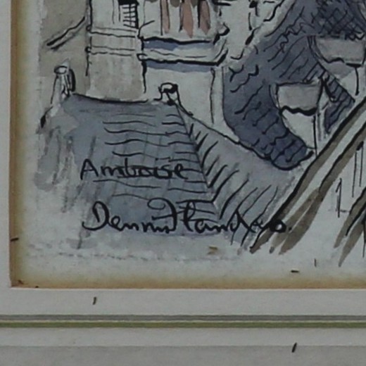 Pen and ink by Dennis Flanders. Titled "Amboise". gallery