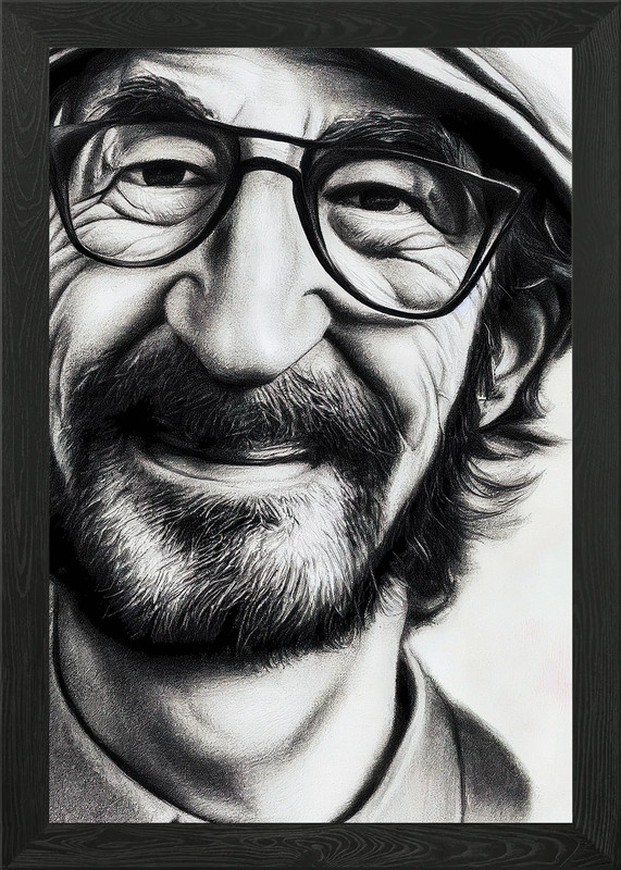 Steven Spielberg Framed Wall Art Poster Canvas Print Picture