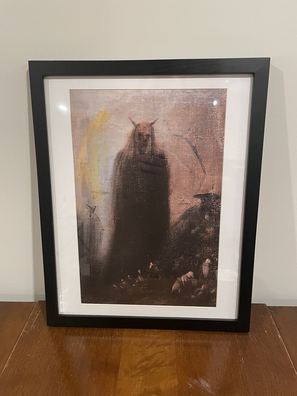 Francisco de Goya Framed Print Ghostly Vision 12×15 Demon Witch Spanish Wall Art