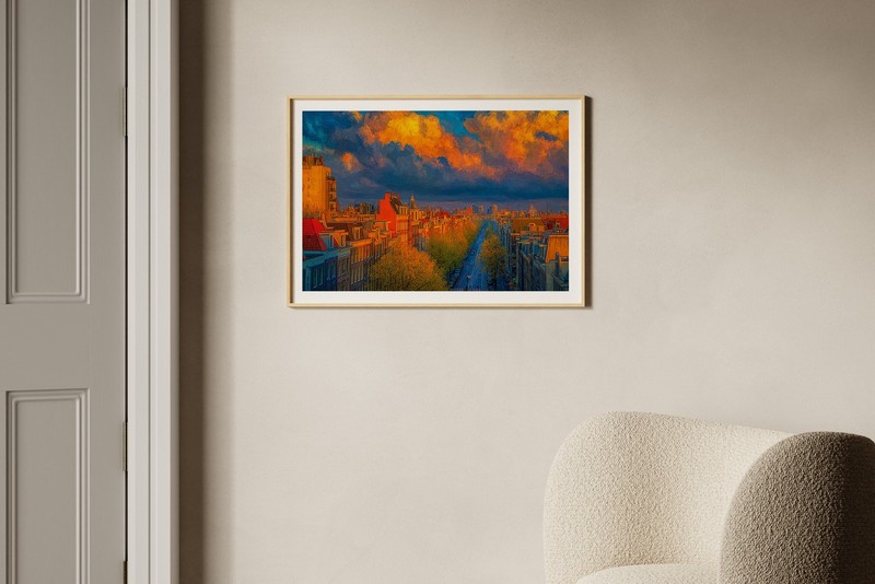 Amsterdam Netherlands 36x24 Giclée Art Print Ltd 1/25 Signed COA Rombley H8 gallery