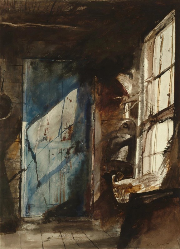 Andrew Wyeth Blue Door art print wall art decor gallery