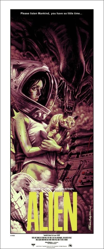 ALIEN Rockin Jelly Bean ALP-03 Edition Mondo Movie Poster Film Art Print RJB