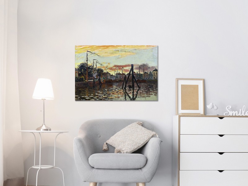 The Port of Zaandam Claude Monet canvas print framed/ print only gallery