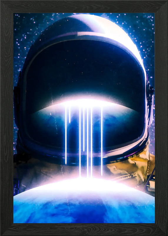 Space Science Framed Wall Art Poster Canvas Print Picture