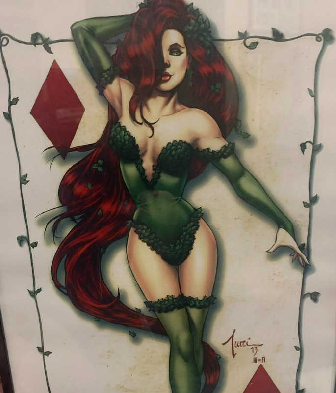 DC Comics POISON IVY , CATWOMAN GOTHIC CITY SIRENS Art Print 17x11" Tucci Signed gallery