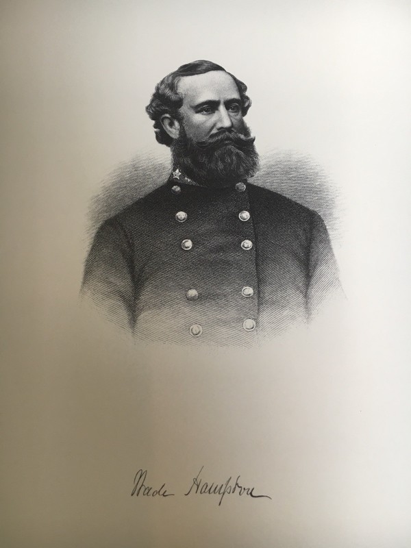 Confederate General Wade Hampton, Civil War, Black And White Heavy Paper