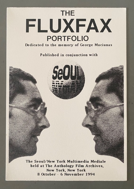 BEN VAUTIER s/n print FLUXFAX portfolio 1994 - fluxus Nam June Paik Maciunas gallery