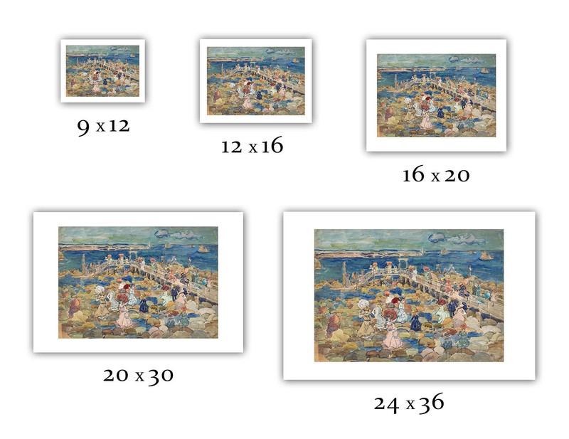 Maurice Prendergast: "Low Tide, Beachmont" (c.1900-1905) — Giclee Fine Art Print gallery