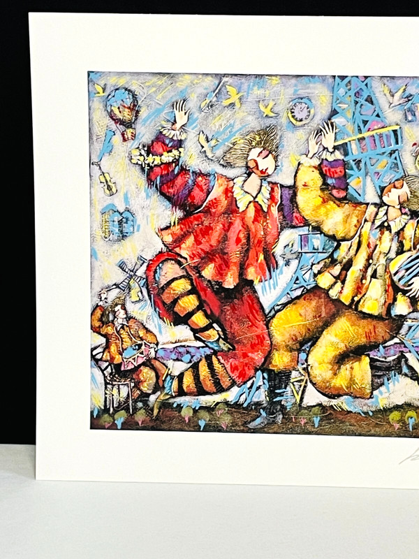 Vtg Michael Kachan Eiffle Song Seriolithograph Art Miami Artist COA Signed gallery