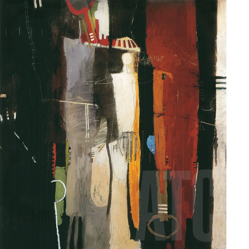 36W»x40H» ABSTRACT VARIATION 25 by GREGORY LANGE -SCRIBBLE ART CHOICES of CANVAS